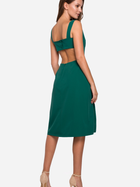 Плаття міді літнє жіноче Makover K011 S Зелене (5903068459160) - зображення 2