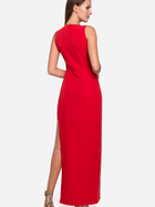 Sukienka damska wieczorowa Makover K026 XL Czerwona (5903068461125) - obraz 2