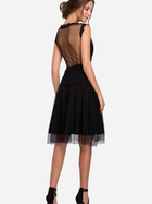 Плаття вечірнє коротке літнє жіноче Makover K030 XL Чорне (5903068461873) - зображення 2