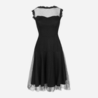 Плаття вечірнє коротке літнє жіноче Makover K030 XL Чорне (5903068461873) - зображення 3