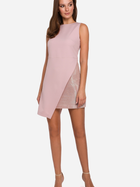 Плаття коротке літнє жіноче Makover K014 XL Світло-рожеве (5903068459474) - зображення 1