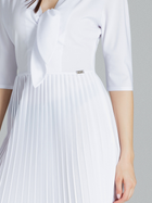 Плаття коротке літнє жіноче Lenitif L076 XL Біле (5902194380515) - зображення 5