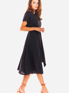 Плаття міді літнє жіноче Awama A296 L Чорне (5902360540132) - зображення 5