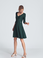 Sukienka midi jesienna damska Figl M709 L Zielona (5902194382991) - obraz 3