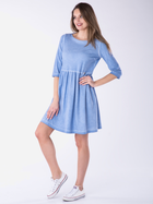 Sukienka trapezowa damska mini Look Made With Love 405F L-XL Niebieska (5903999305123) - obraz 3