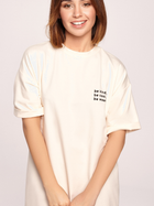 Плаття-футболка міді літнє жіноче BeWear B194 M Кремове (5903887620352) - зображення 3