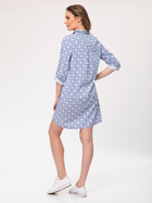 Плаття-сорочка коротке літнє жіноче Look Made With Love 715 L-XL Голубе (5903999304621) - зображення 2