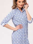 Плаття-сорочка коротке літнє жіноче Look Made With Love 715 L-XL Голубе (5903999304621) - зображення 4