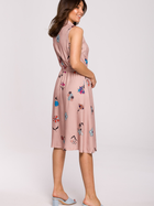 Sukienka koszulowa damska midi BeWear B230 XL Różowa (5903887656757) - obraz 2