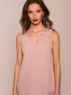 Плаття коротке літнє жіноче Makover K128 L Світло-рожеве (5903887667852) - зображення 3