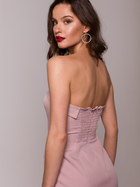 Плаття коротке літнє жіноче Makover K131 S Світло-рожеве (5903887668385) - зображення 4