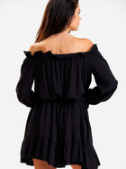 Плаття коротке літнє жіноче Awama A578 L-XL Чорне (5902360579941) - зображення 7