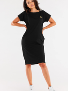 Плаття-футболка коротке літнє жіноче Infinite You M301 XL Чорне (5902360572508) - зображення 1
