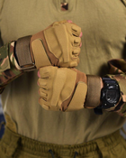 Перчатки тактические беспалые E302 Sand coyot L - изображение 3