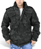 Куртка зі знімною підкладкою SURPLUS REGIMENT M 65 JACKET 2XL Washed black camo - зображення 4