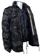 Куртка зі знімною підкладкою SURPLUS REGIMENT M 65 JACKET 2XL Washed black camo - зображення 8