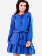 Плаття коротке осіннє жіноче Infinite You M143 L-XL Синє (5902360517035) - зображення 4