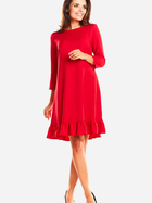 Sukienka midi jesienna damska Infinite You M185 L Czerwona (5902360527003) - obraz 1