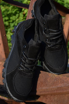 Кросівки Жіночі Літні Тактичні. Чорні. Натуральна шкіра. 42р (28см) MSLF-2139-42 - зображення 3