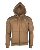 Реглан з капюшоном на блискавці TACTICAL HOODIE XL Coyote