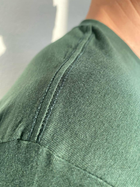 Тактична футболка, Німеччина 100% бавовна, темно-зелена TST-2000 - GR XXXL - зображення 4