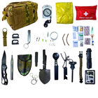 Походный туристический набор инструментов 27в1 многофункциональный для туризма и кемпинга в сумке