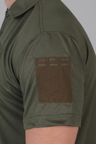 Чоловіча потовідвідна футболка Поло Cool-pas у кольорі олива 54 - зображення 4