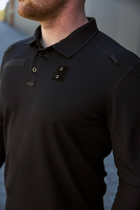 Костюм Поло с длинным рукавом и брюки Kayman черного цвета для полиции 2XL - изображение 10
