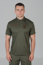 Чоловіча потовідвідна футболка Поло Cool-pas у кольорі олива 48
