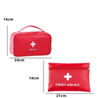 Аптечка-органайзер, сумка для хранения лекарств / таблеток / медикаментов, набор 2 шт, цв. красный (81702876) - изображение 8