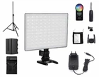 Видеосвет - Yongnuo YN-300 Air II RGB полный набор - блок питания от сети 220В + акумулятор NP-F770 + зарядное к акумулятору + штатив 2.1 м