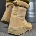 Мужские замшевые ботинки Monolit с сетчатыми вставками койот размер 43 - изображение 4