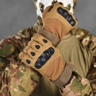 Перчатки TACT с защитными накладками и антискользящими вставками на ладонях койот размер 2XL - изображение 3
