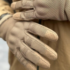 Літні Сітчасті Рукавиці з посиленими пальцями та антиковзним покриттям койот розмір XL - зображення 8