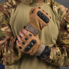 Беспалые перчатки TACT с защитными накладками койот размер M - изображение 4