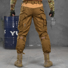 Мужские штаны с наколенниками 7.62 рип-стоп / Брюки с эластичными вставками койот размер 2XL - изображение 4