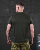 Тактическая мужская футболка поло под шеврон 52р. XL 053/7 Олива - изображение 2