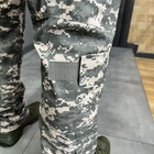 Штани тактичні Combat з пазами під наколінники, полікоттон, піксель НАТО, розмір 3XL, штани для військових - зображення 9