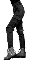 Женские полицейские тактические брюки 46 черные утепленные - изображение 5