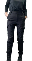 Жіночі поліцейські тактичні штани 46 чорні утеплені - зображення 8