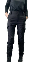 Жіночі поліцейські тактичні штани 48 чорні утеплені - зображення 8