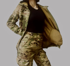 Женские тактические брюки утеплённые софтшелл 40 мультикам - изображение 2
