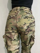Женские тактические брюки утеплённые софтшелл 40 мультикам - изображение 15