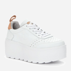 Sneakersy damskie na wysokiej platformie Grunberg 147564/11-01E 40 26 cm Białe (4255679955915) - obraz 2