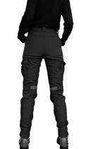 Женские полицейские тактические брюки 42 черные утепленные - изображение 7