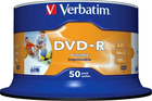 Verbatim DVD-R 4,7 GB 16x Ciasto 50 szt. Do druku (43533) - obraz 1