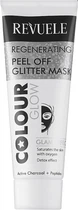 Маска-плівка для обличчя "Відновлювальна" - Revuele Glow Glitter Mask Pell-Off Regenerating 80ml (694721-74888)