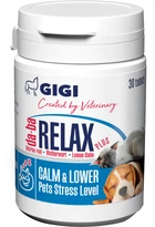Препарат для собак і котів GIGI da-ba RELAX plus N30 для заспокійливої та протистресової дії 1 таблетка на 10 кг 30 таблеток (GIG43686)