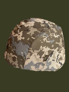 Тактичний кавер на шолом піксель, Військовий Чохол на каску маскувальний армійський піксель - зображення 1