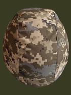 Тактичний кавер на шолом піксель, Військовий Чохол на каску маскувальний армійський піксель - зображення 3